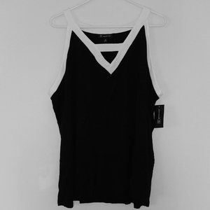INC Black and White Plus Tank (3x)